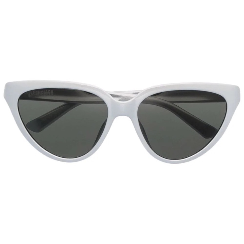 Balenciaga Metallic Silver BB0149S Cat Eye Unisex Sunglasses - Picture 4 of 9